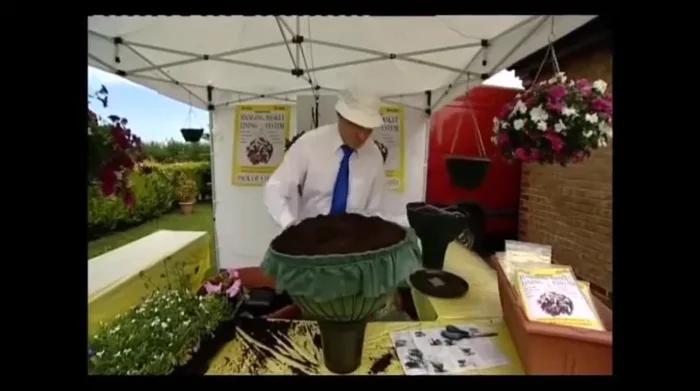 Overlap the first piece and tuck it in.