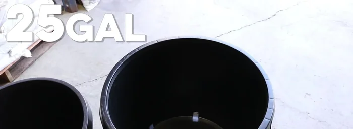 15-gallon pot: 18-inch saucer