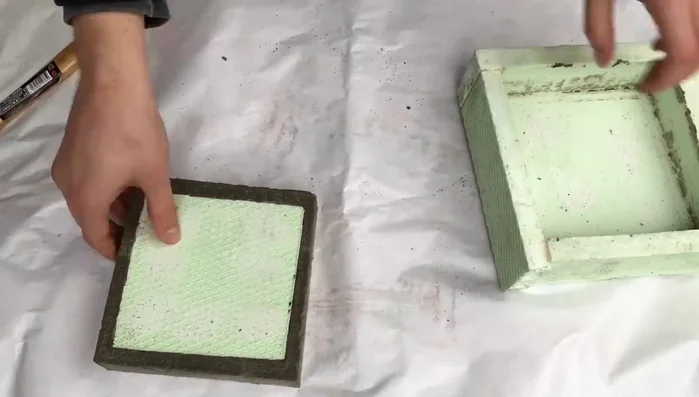 Remove the planter from the mold after it is fully cured.