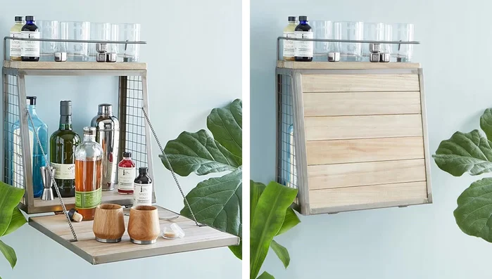 Use a ladder to hang towels.