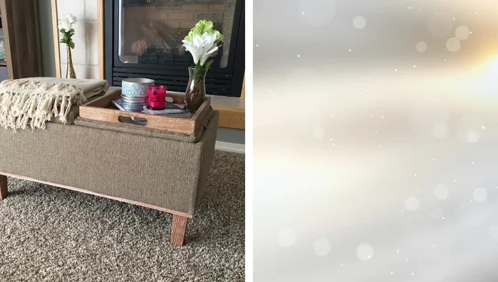 Use a ladder to hang towels.