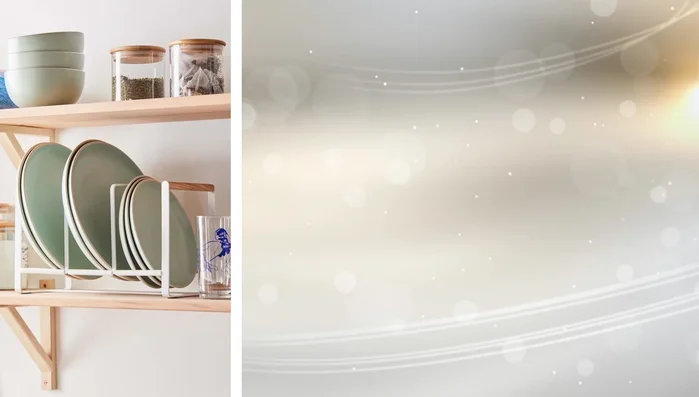 Use a nesting bowl and measuring set.