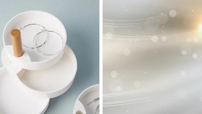 Use a ladder to hang towels.