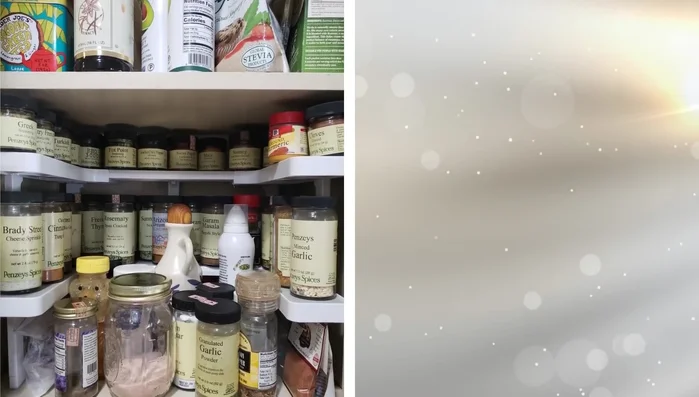 Use a nesting bowl and measuring set.