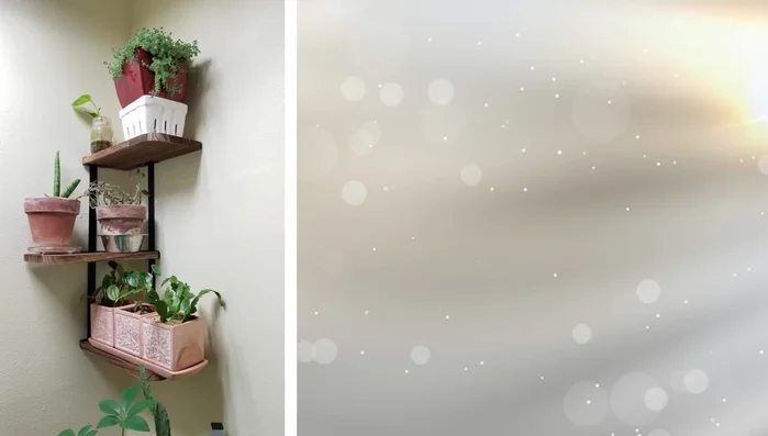 Install floating hidden shelves for books.