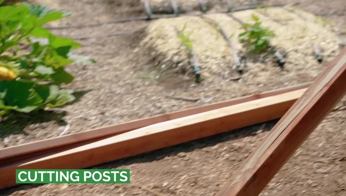 Dig holes for the 4x4 posts using a power planter and shovel. Holes should be about 1.5 to 2 feet deep.